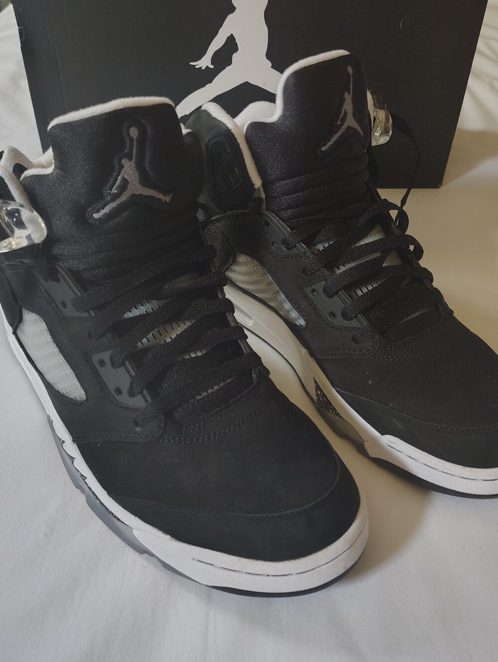 Nike Air Jordan 5 Retro Oreos Black And White Size 11 Like New